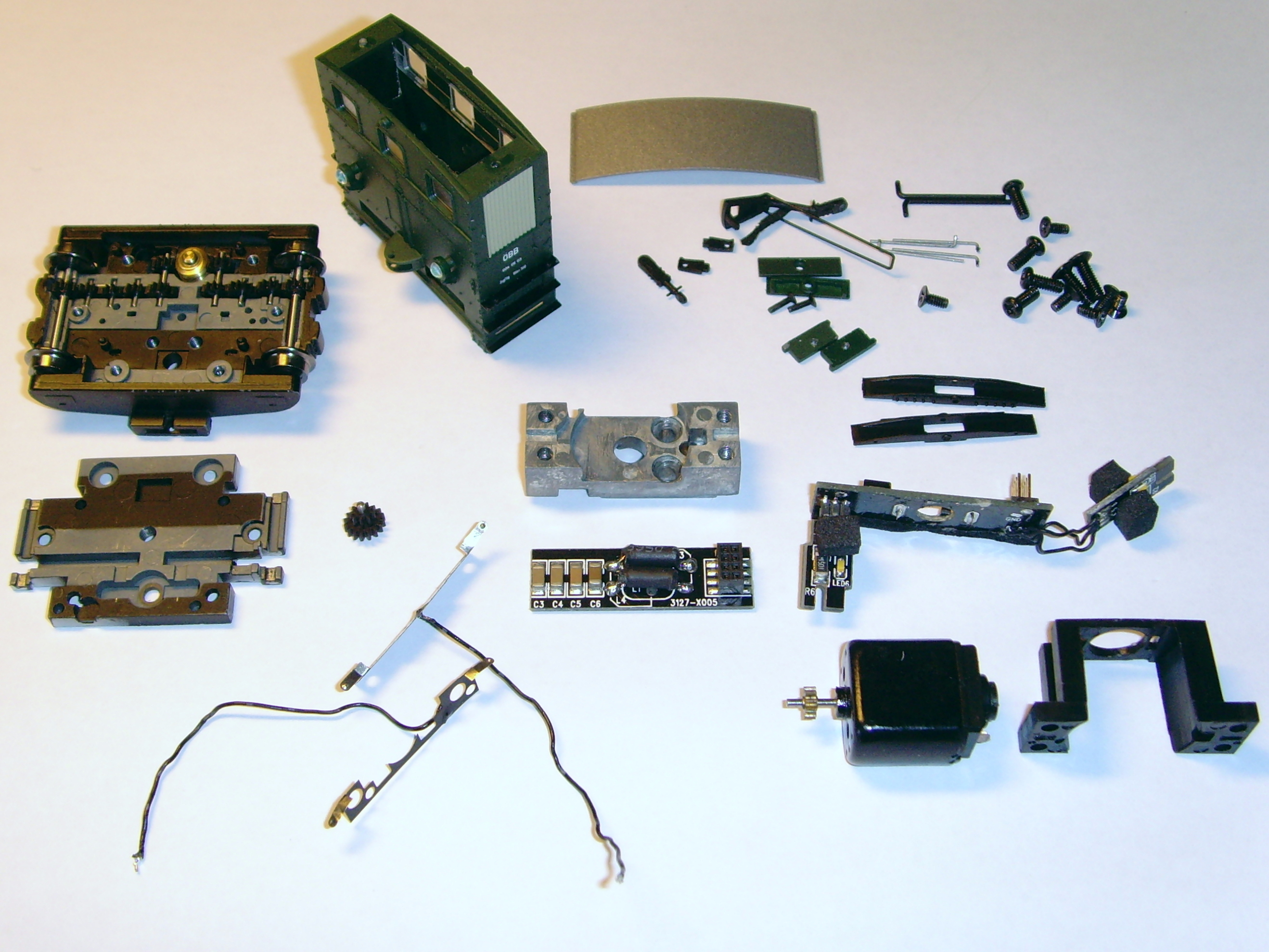 Das zerlegte Modell von Rivarossi