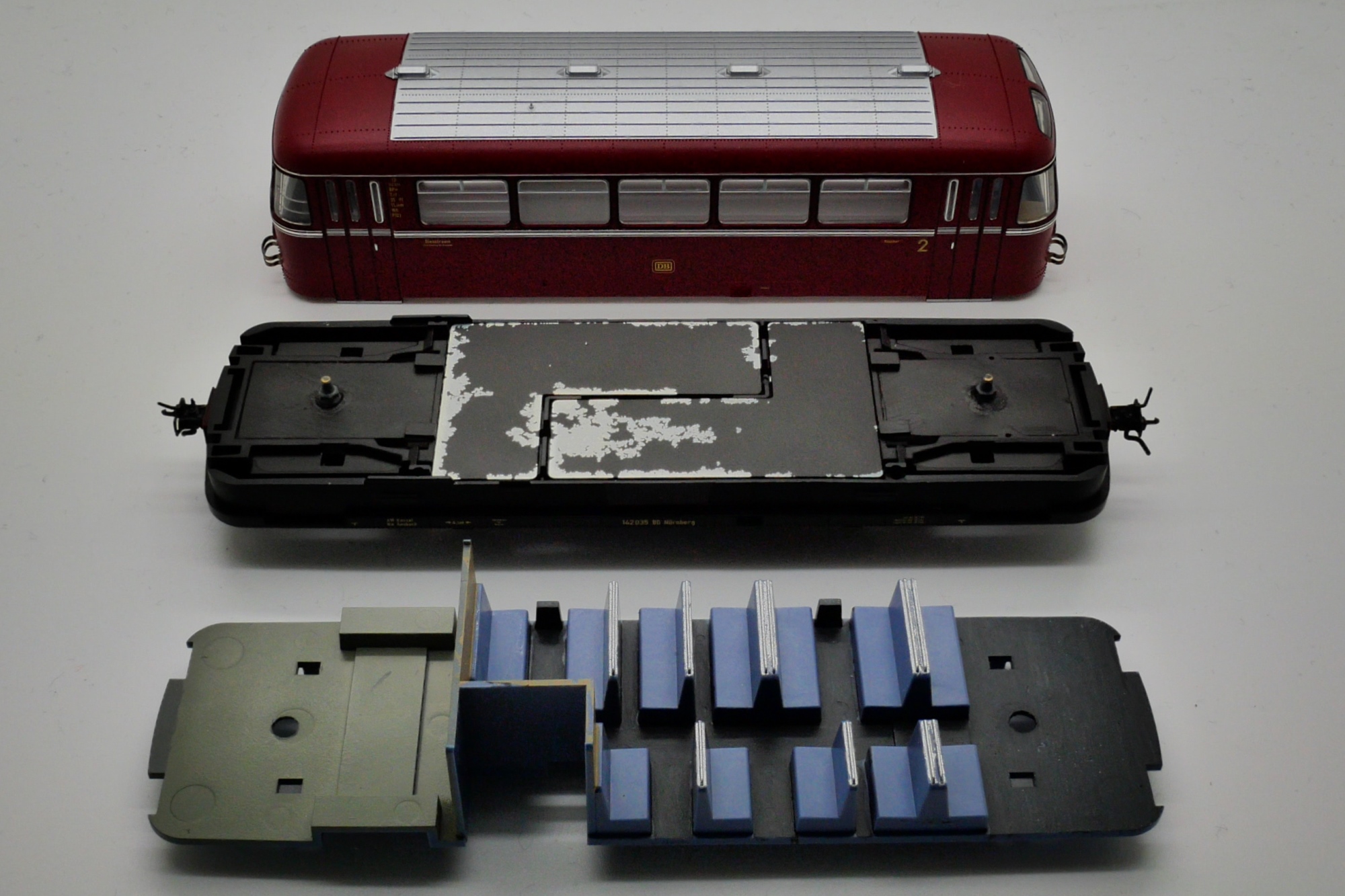 Die Baugruppen des Beiwagen-Modells