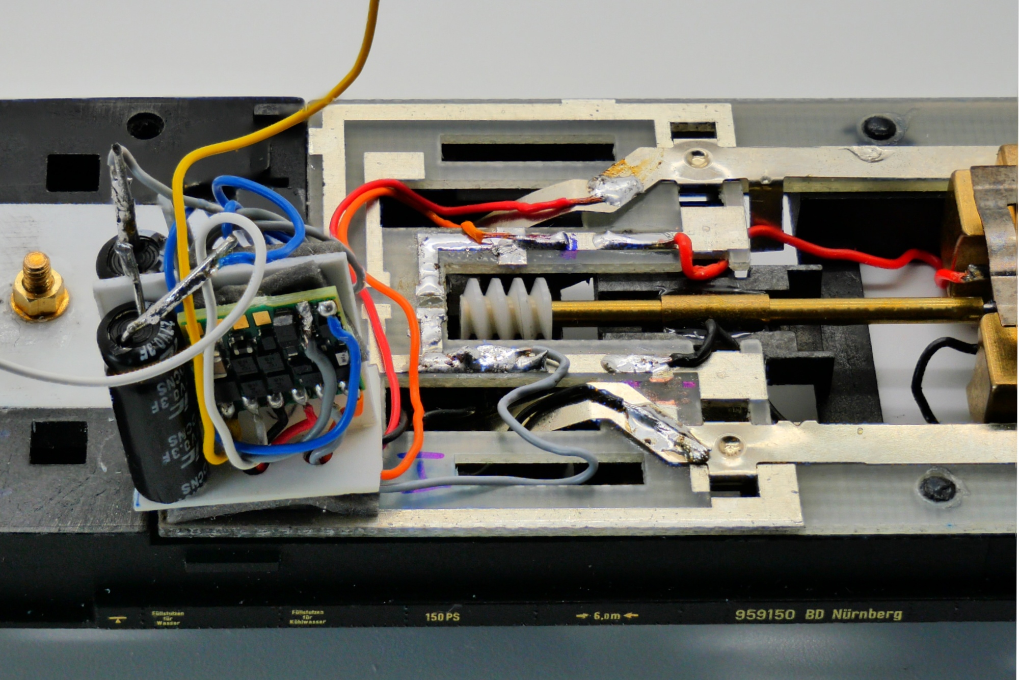 Die zum Test im Modell aufgebaute Verdrahtung